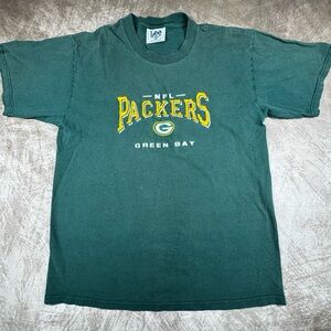 Vintage NFL Green Bay Packers Embroidered Tshirt Lee Sports Large